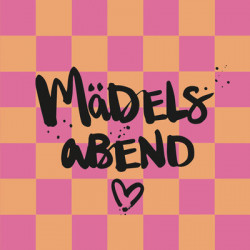 Papierservietten Mädelsabend